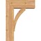 Ekena Millwork Thorton Block Smooth Bracket w/ Offset Brace, Western Red Cedar, 7 1/2"W x 20"D x 28"H BKT0806X20X28THR05SWR - alternate 4
